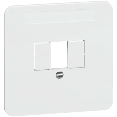 Peha Zentralplatte D 80.610 TAE W | Abdeckung für TAE-Anschlussdose | 3-fach | Kunststoff Thermoplast | glänzend | weiß