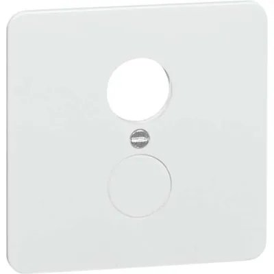 PEHA Zentralplatte D 80.677 DIO W | Abdeckung Lautsprecher-/Diodensteckdose | Unterputz | Duroplast | glänzend | weiß