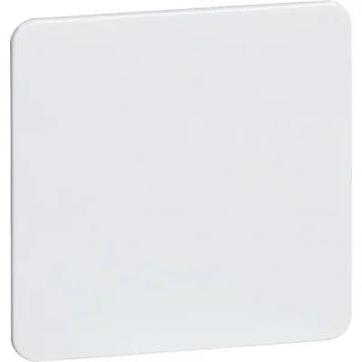 Peha Blindabdeckung Zentralplatte D 80.677 W | Blindverschluss Unterputz | Duroplast | glänzend | cremeweiß RAL 1013