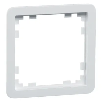 Peha Zwischenrahmen D 80.670/55.02 | Zentralplatte mit Durchbruch 55x55 mm | Kunststoff weiß RAL9010 | Somfy kompatibel