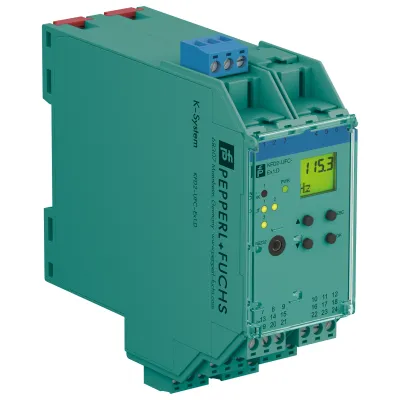 Pepperl+Fuchs Frequenzmessumformer KFD2-UFC-EX1.D | 1-Kanal | 0,001–5000 Hz | 0/4–20 mA | SIL2 | 24V DC