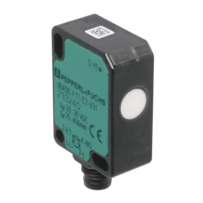 PEPPERL+FUCHS Ultraschall Taster UB250-F77-E2-V31 | PNP | 20–30V DC | 250mm | M8 Stecker | IP67 | Kunststoff
