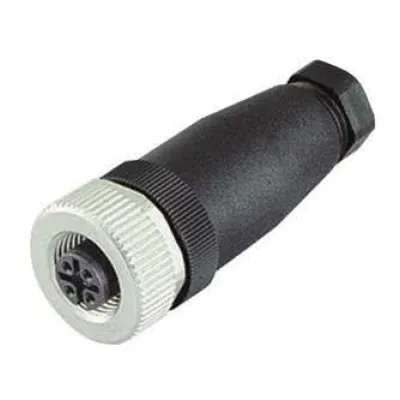 Pepperl+Fuchs Kabeldose M12 Buchse 224883 | 4-polig | gerade | Schraubanschluss | IP67 | konfektionierbar | Kunststoff