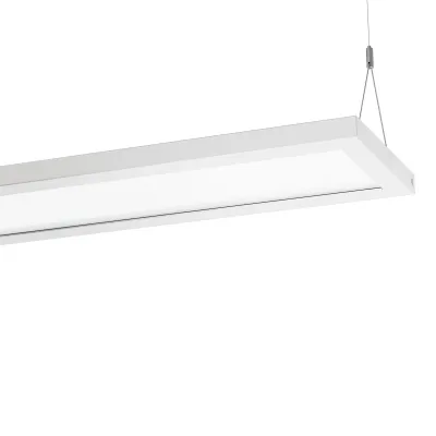 SPITTLER LED Pendelleuchte SL629 69W | Büro Langfeldleuchte | 8680lm | 4000K neutralweiß | BAP tauglich | grau