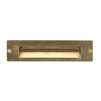 SPITTLER LED-Einbauleuchte 304791 INSERT+ MARINE | 7W | 3000K warmweiß | IP65 | Messing | Innen & Außen | 284x88mm