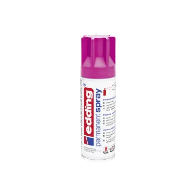 edding Permanentspray 5200 Premium-Acryllack | Sprühlack für innen & außen | seidenmatt | telemagenta RAL 4010 | 200 ml