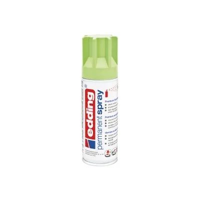 edding Permanent Spray 5200 | Acryllack | seidenmatt | pastellgrün | 200 ml | schnell trocknend | kratzfest