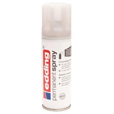 edding Permanent Spray 5200 Universalgrundierung | Haftgrund für Holz, Metall, Glas, Keramik, Karton | 200ml | grau
