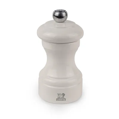 Peugeot Bistro Pfeffermühle 10 cm Elfenbein lackiert Holz