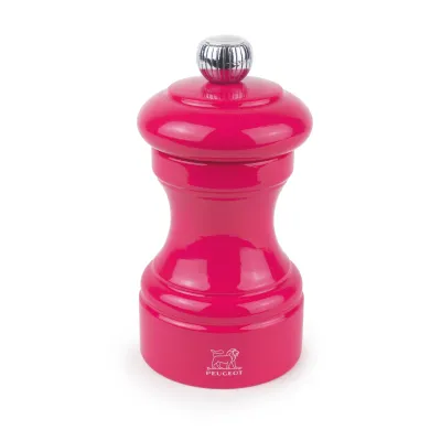 Peugeot Bistro Salzmühle 10 cm Bonbonrosa lackiert Holz