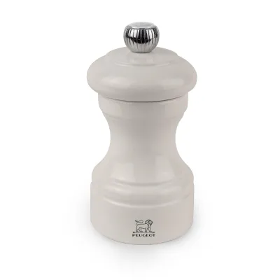 Peugeot Bistro Salzmühle 10 cm Elfenbein lackiert Holz
