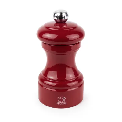 Peugeot Bistro Salzmühle 10 cm Passionsrot lackiert Holz