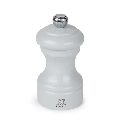 Peugeot Bistro Salzmühle 10 cm Perlgrau lackiertes Holz