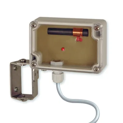 PEWETA Funkempfänger DCF77 03.925.111 | Antenne IP68 | für Hauptuhren | Innen/Außenmontage | 5 m Kabel | Edelstahl