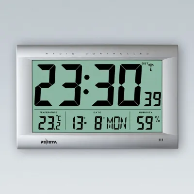 PEWETA Funk-Digitalwanduhr DCF77,innen 51.106.093