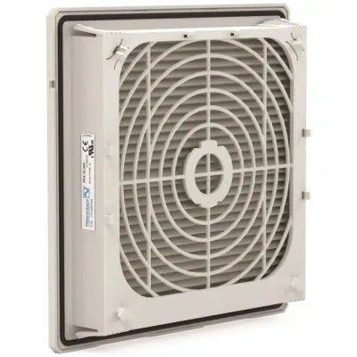 Pfannenberg Austrittsfilter PFA 30000 11730001055 | IP54 | G4 | mit Filtermatte | 202x202 mm | Kunststoff | RAL7035 grau