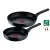 Bild: Tefal Pfannen-Set G28191 Black Stone 2-tlg. | Antihaft Mineralia+ | Induktion | 24/28 cm | Aluminium | Schwarz