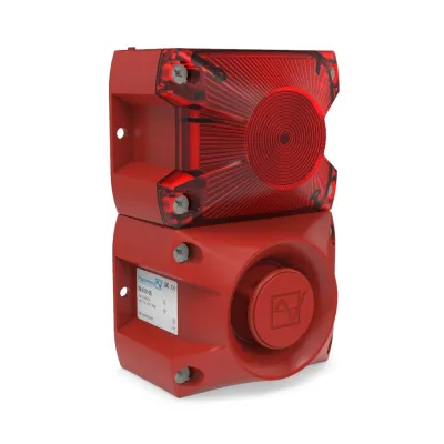 Pfannenberg Blitzschallgeber PA X 1-05 24 DC RD | 105 dB | IP66 | programmierbar | Xenon | Aufbau | rot