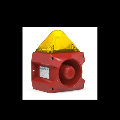 Pfannenberg Blitzschallgeber PA X 5-05 23351103000 | 107dB | IP66 | 230V AC | programmierbar | Xenon | Aufbau | gelb