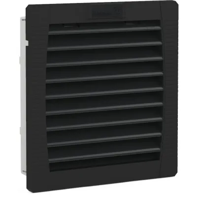 Pfannenberg Austrittsfilter PFA 20000 54 9011 | 125x125 mm | IP54 | G4 Filterklasse | Kunststoff | schwarz
