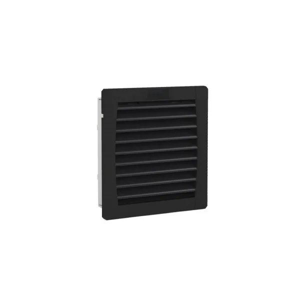 Pfannenberg Austrittsfilter PFA 20000 54 9011 | 125x125 mm | IP54 | G4 Filterklasse | Kunststoff | schwarz