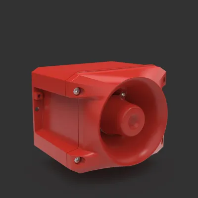 Pfannenberg Schallgeber PRO 10 23150640000 | 116 dB | 80 Töne | IP66/IP67 | 230V AC | Metall | rot