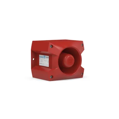 Pfannenberg Schallgeber PA 5 10-57DC | 24V DC | 107 dB | IP66 | 80 Töne | Kunststoff | rot