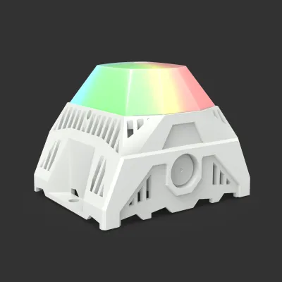 Pfannenberg Schallgeber LED PA L 1-R #23383638055 | 24–48V DC | 105dB | RGB | programmierbar | IP66 | grau/weiß