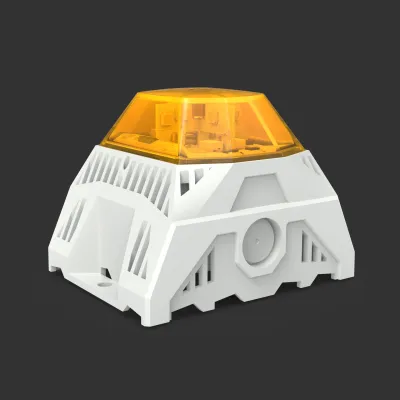 Pfannenberg Signalgerät PA L1-R #23383633055 | LED Schallgeber | 12–48V DC | 105 dB | IP66 | gelb