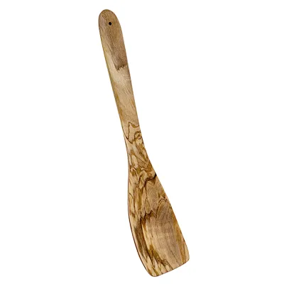 Metaltex Pfannenwender 580612 | Olivenholz 30cm | massives Holz | stabile Handhabung | schöne Maserung | Braun