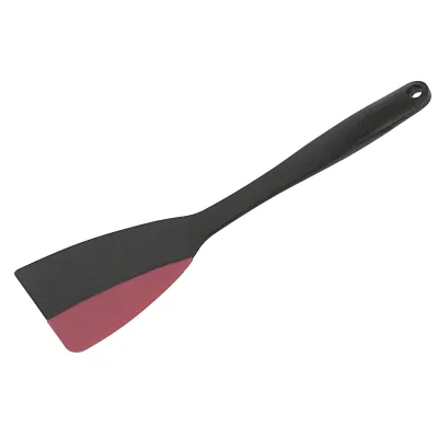 WESTMARK Pfannenwender Flexi 30 cm | hitzebeständig bis 210°C | Silikon | spülmaschinenfest | schwarz/rot