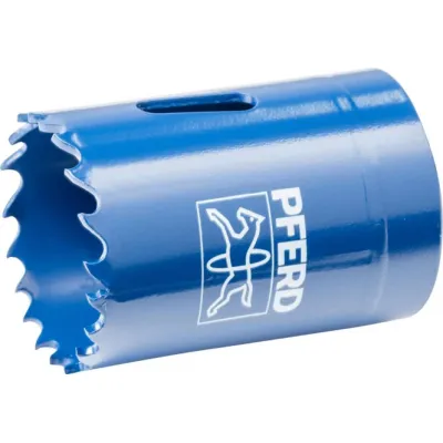 PFERD Bi-Metall Lochsägenset 25901303 | HSS-Lochsägen 35/51/68mm | 4-tlg. Set für Elektriker | Kunststoffbox | Co8/M42