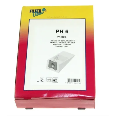 PH6-Beutel für Staubsauger Filterclean 000232K 4er-Pack