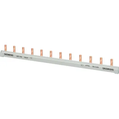 Siemens Stiftsammelschiene 5ST3764 | 1-phasig | 56 Stifte | 10mm² | 990mm Länge | 63A | isoliert | grau