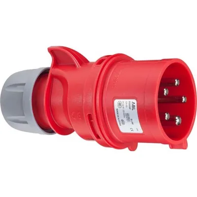 Steffen CEE Phasenwender 15 S05101 | 16A | 5-polig | 400V | IP44 | Schnellverschluss | Schraubklemmen | Rot, Weiß