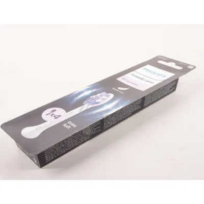 Philips Sonicare Aufsteckbürsten HX6054/87 Sensitive 4er Pack | Ersatzbürsten für elektrische Zahnbürste | weiß