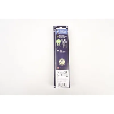 Philips Aufsteckbürsten HX6064/88 Optimal White 4er Pack | für Zahnbürsten | strahlend weiße Zähne | Schwarz