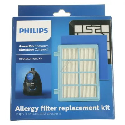 Philips PowerPro Filter-Set FC8010/02 für Staubsauger - H13 Allergiefilter