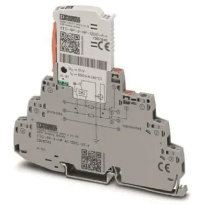 PHOENIX CONTACT Überspannungsschutzgerät 12V DC | Typ 3 | 0,6A | SIL3 | EX-Zone 2 | Statusanzeige | HF-Anwendungen