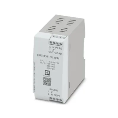 PHOENIX CONTACT EMV-Filter FIL-1S-1-10A-230AC-UT 1292320 | Netzfilter einphasig | 10A | 250V | 50-60Hz | IP20 | für NS35