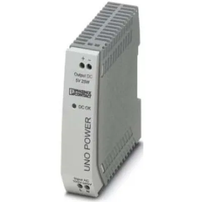 PHOENIX CONTACT Stromversorgung UNO-PS/1AC/5DC/25W 2904374 | Hutschiene | 5V DC 5A | 25W | 85-264V AC | IP20
