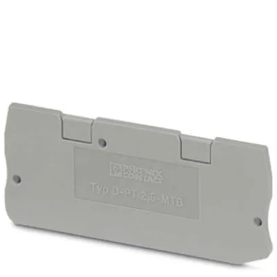 PHOENIX Abschlussdeckel D-PT 2,5-MTB 3210196 | Abschlussplatte Reihenklemmen | 70,1x2,2x29,05 mm | grau | V0