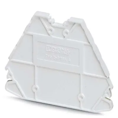 Phoenix Abschlussdeckel D-PTRV 4 WH 3270151 | Reihenklemmen | 63,6x3,8x48,9 mm | UL94 V0 | weiß