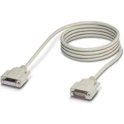 PHOENIX CONTACT D-SUB Kabel VS-15-DSUB-20-LI-5,0 | 15-polig | 5m | Stecker/Buchse | gerade | PVC | grau