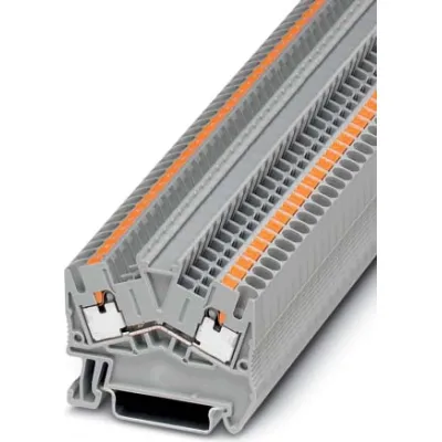 PHOENIX CONTACT Durchgangsreihenklemme PTS 2,5 | 3211799 | Push-in | 0,14-4 mm² | 24A | 800V | 1 Etage | TS35 | grau