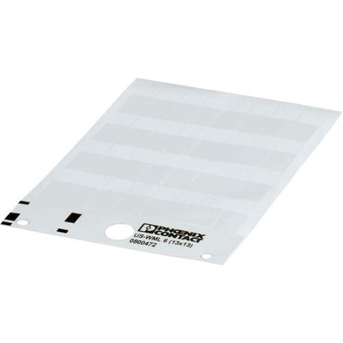 Bild: PHOE Kabelmarker-Etikett US-WML 14 (25X19) weiss unbeschriftet