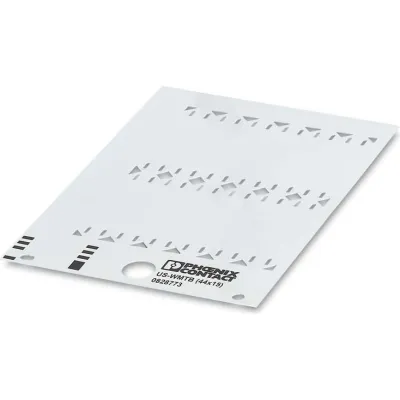PHOENIX Kabelmarker US-WMTB (44x15) 0828773 | Kabelmarkierung Karte | beschriftbar | Kabeldurchmesser 4–136 mm | weiß