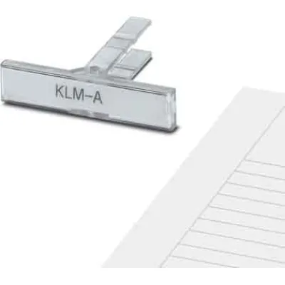 PHOENIX Klemmenleisten-Kennzeichnungsträger KLM-A + ESL 44X7 | Klemmenmarkierung 44x7 mm | steckbar | unbedruckt