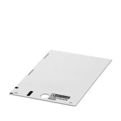 PHOENIX CONTACT Kunststoffschild US-EMLP 0828806 | Klemmenmarkierung unbeschriftet | 85,6 x 54 mm | selbstklebend | weiß