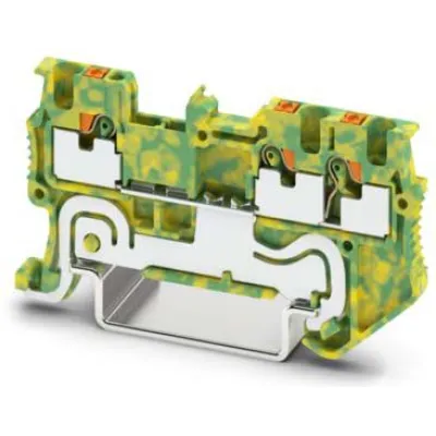 PHOENIX CONTACT Schutzleiter-Reihenklemme 3208171 PT 1,5/S-TWIN-PE | Push-in | 0,14–1,5mm² | 3-polig | Hutschiene